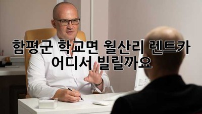 함평군 학교면 월산리 렌트카, 어디서 빌릴까요?